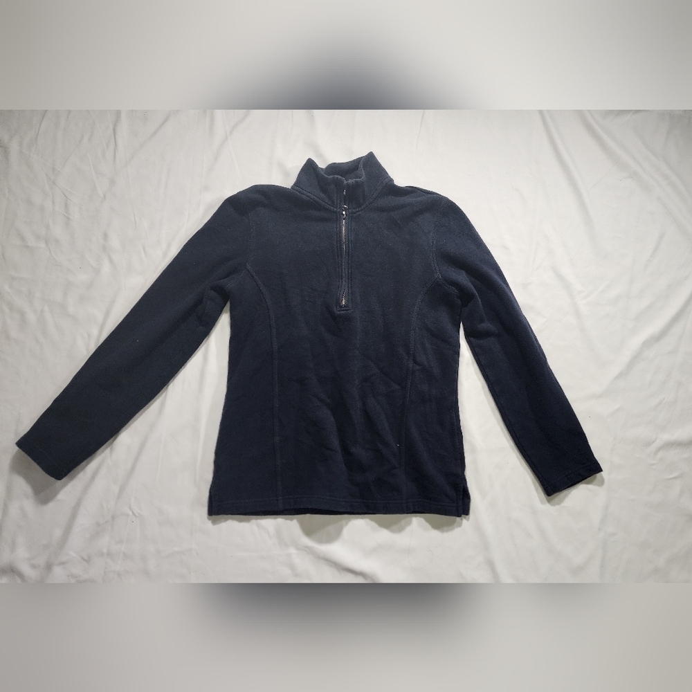 Eddie Bauer Womens Pullover Half Zip Sweater Blue XS